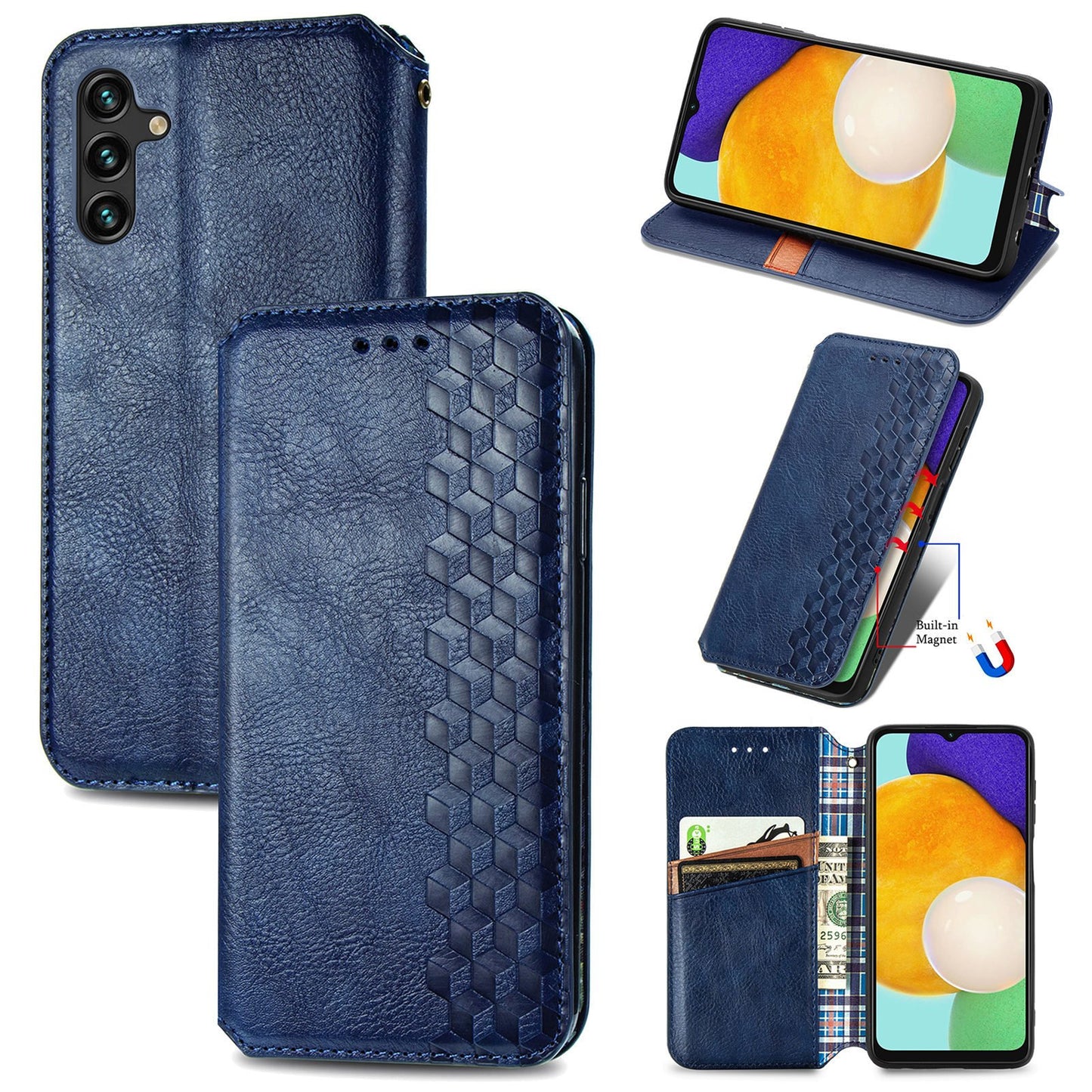 Luxury Leather Case Wallet Card Slot Stand Phone Cover For Samsung S23FE/S21FE/S20FE