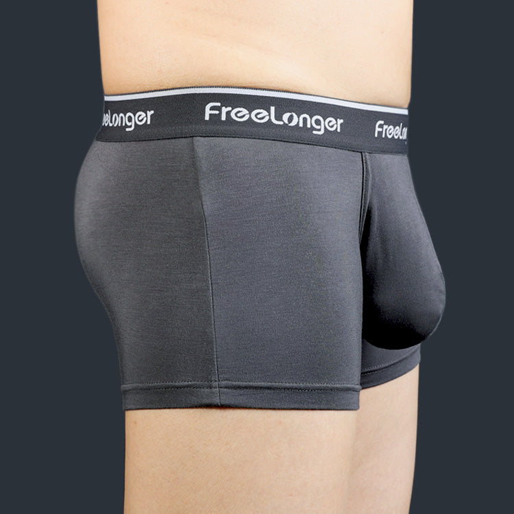 FreeLonger Men's Comfy Separate Big Pouch Boxer Briefs