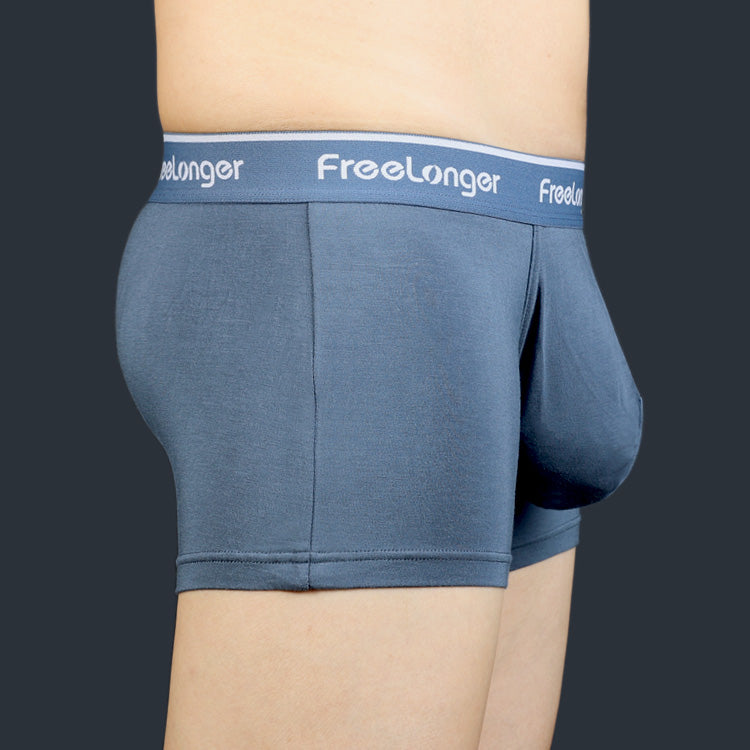 FreeLonger Men's Comfy Separate Big Pouch Boxer Briefs