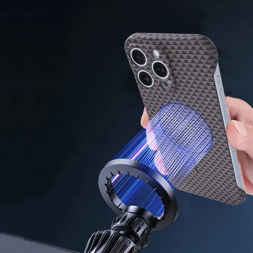 Ultra-thin Frameless Protective Case — Hard PC Shockproof Case For iPhone 16/15/14/13/12/11 Series