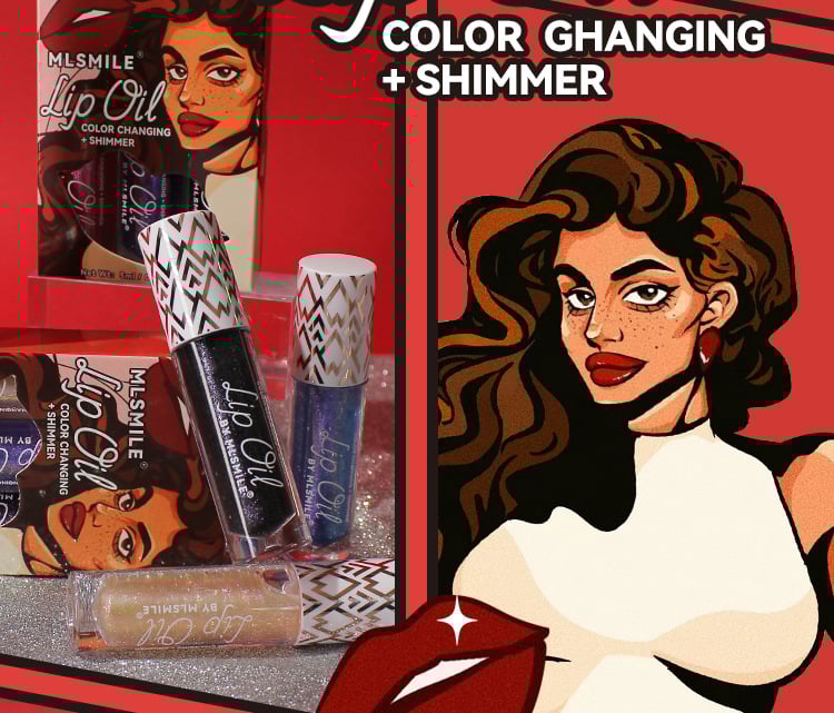 💝MLSMILE Pearlescent Color Changing Lip Gloss