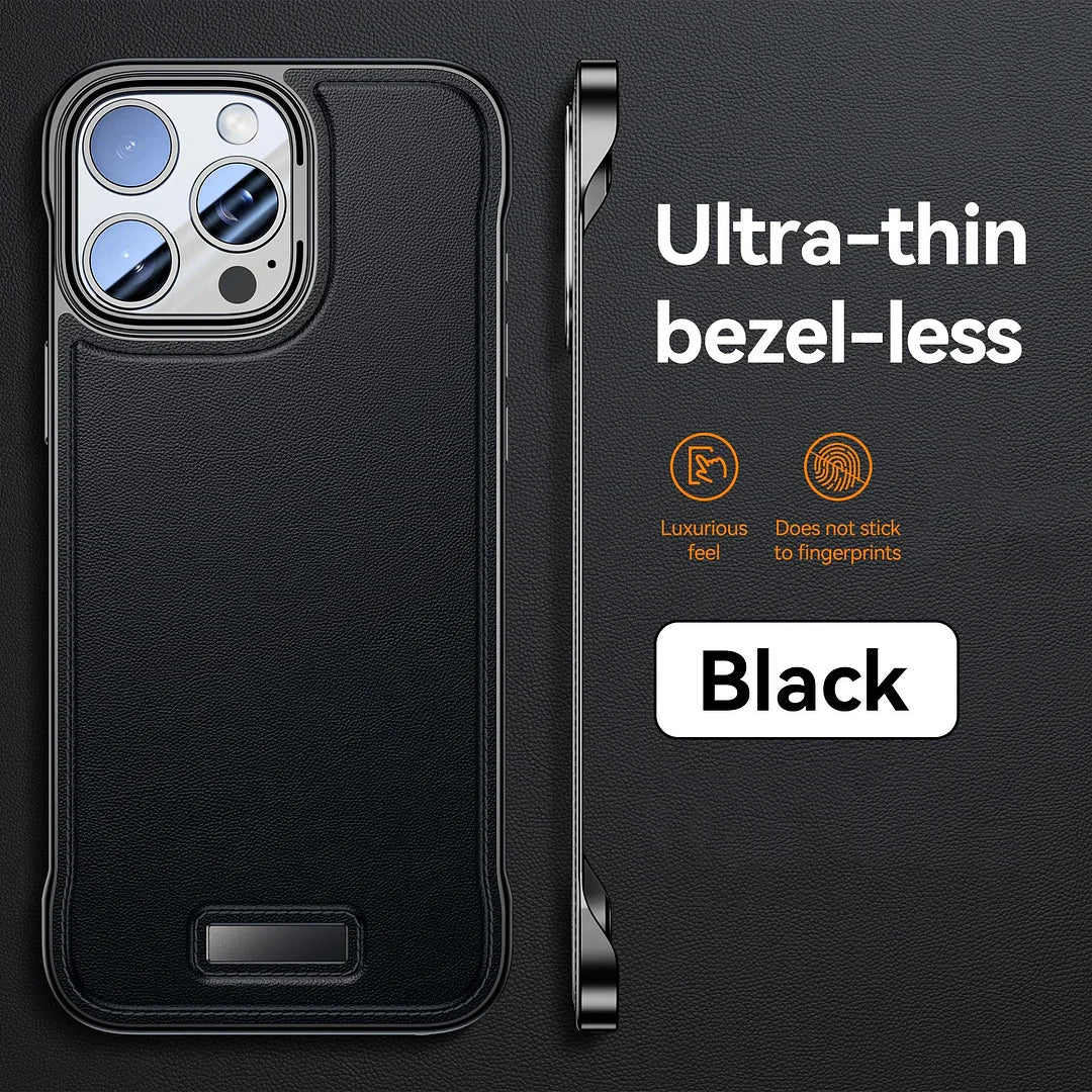 Luxury Leather Frameless Phone Case