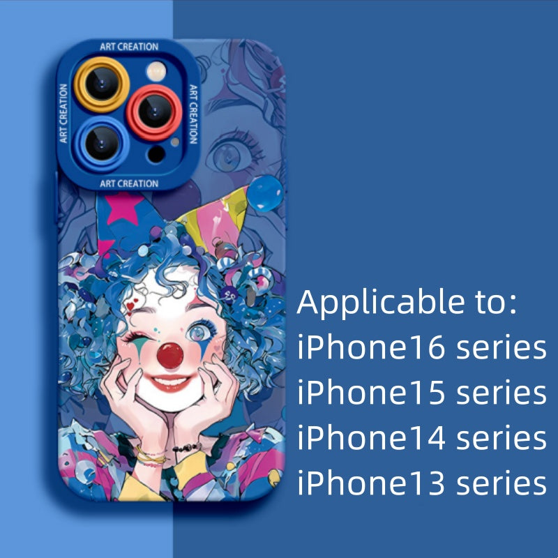 New super hot clown niche all-inclusive anti-fall mobile phone case