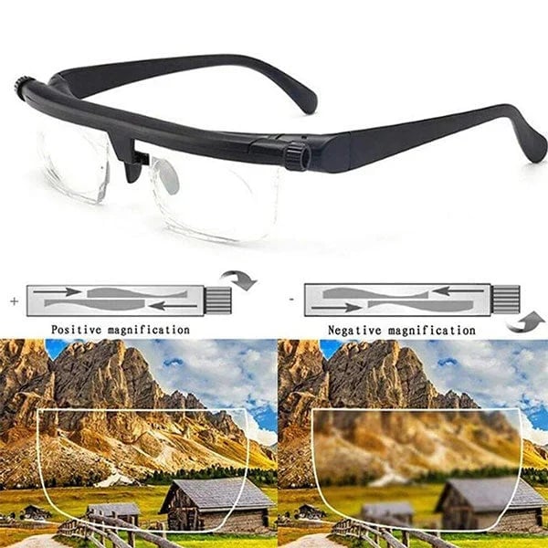 Adjustable Distance And Near Focus Glasses