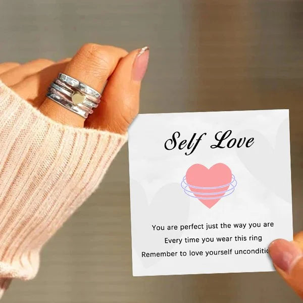 🔥 49% OFF🎁Self Love Spinner Heart Ring