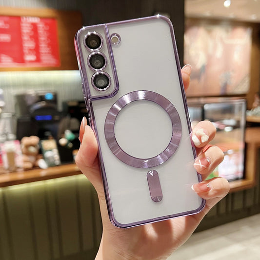 CD Pattern Lens Film Magnetic Phone Case For Samsung