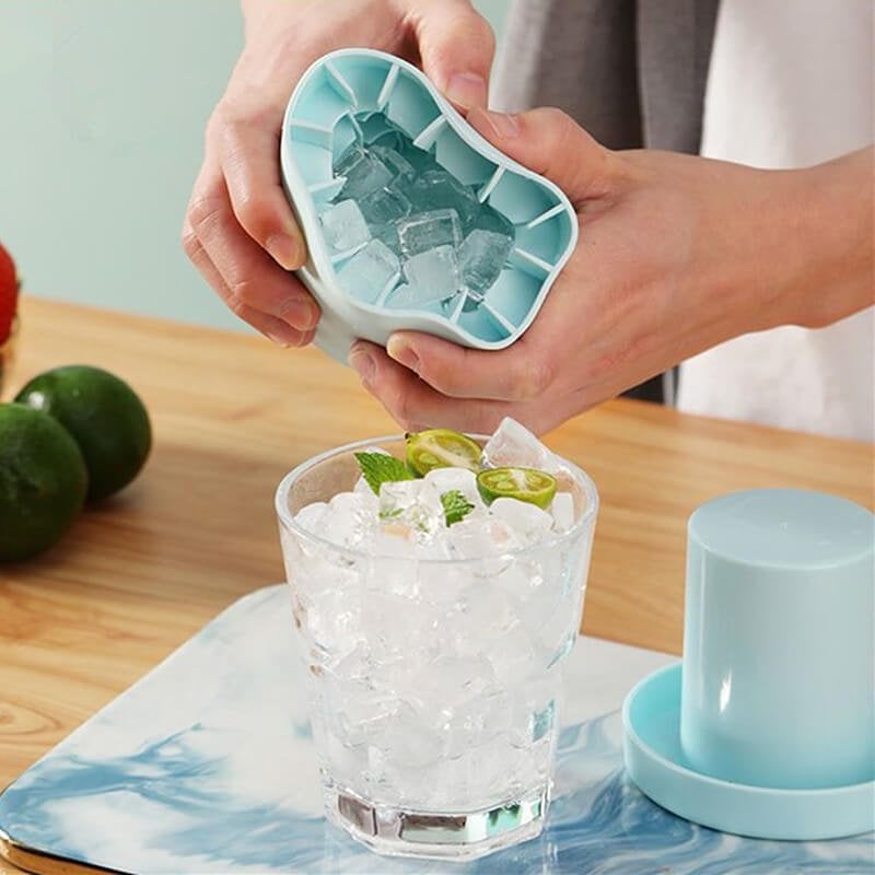 Silicone ice cube maker cup