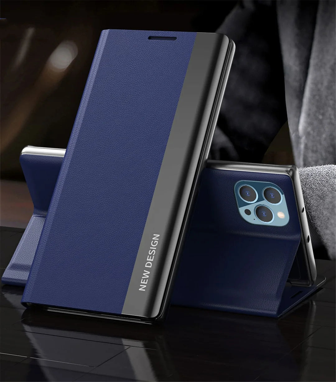 Magnetic Flip Cover Leather Phone Case