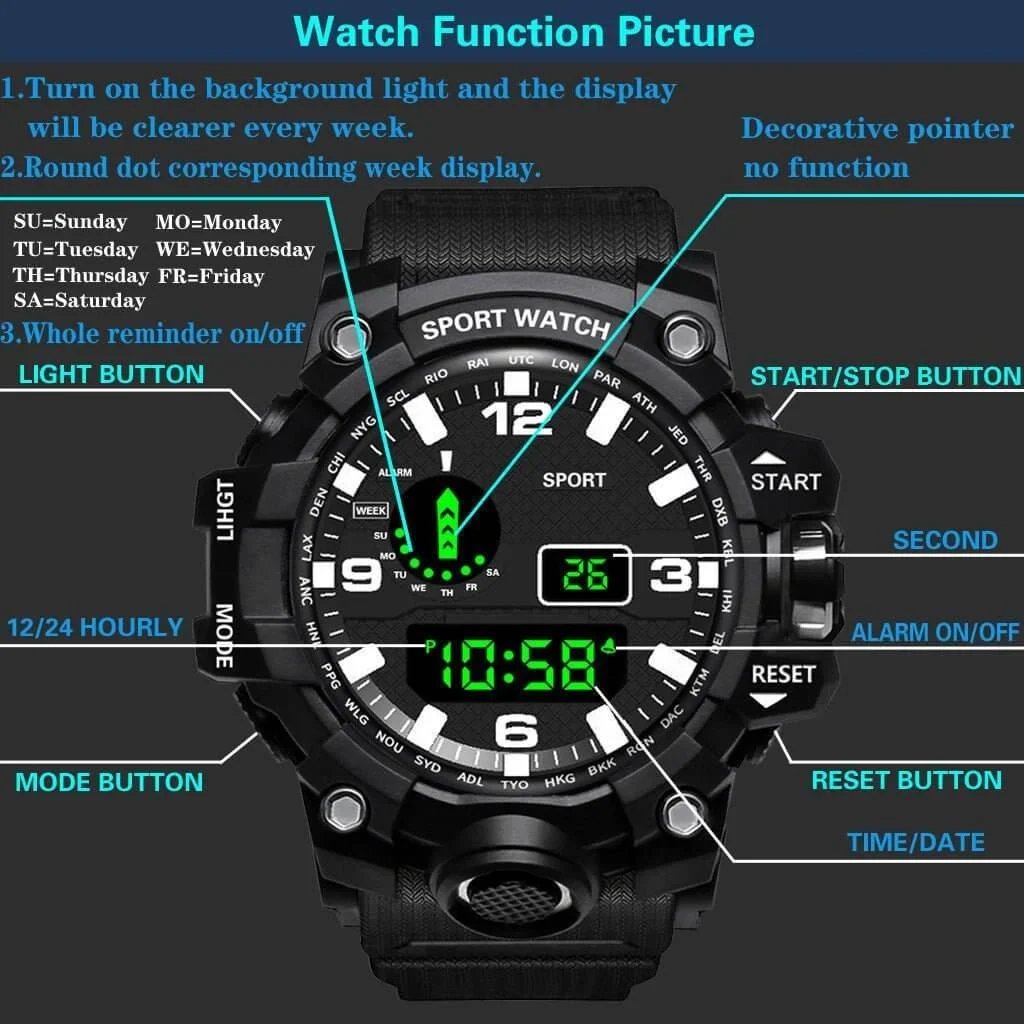 🔥Multifunctional outdoor sports watch