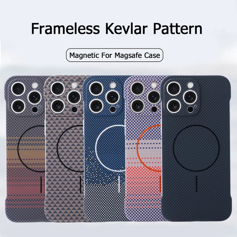 Ultra-thin Frameless Protective Case — Hard PC Shockproof Case For iPhone 16/15/14/13/12/11 Series