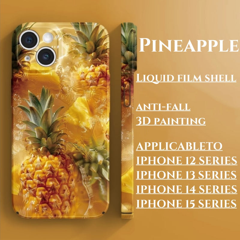 Painted summer iced fruit film phone case