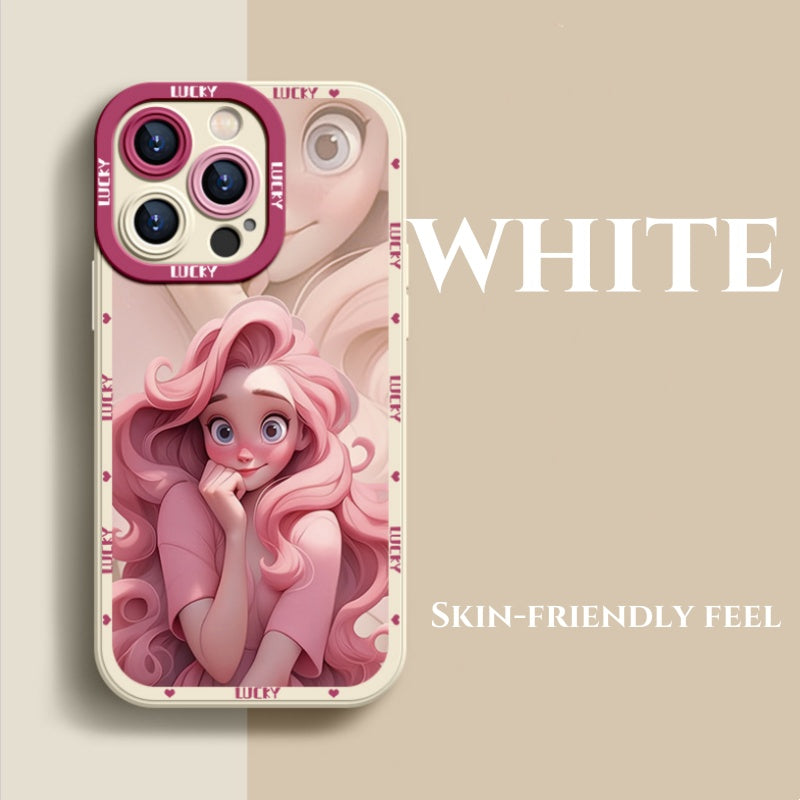 New painted princess on the run soft phone case