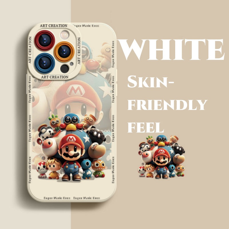 New silicone anti-fall all-inclusive Mario phone case