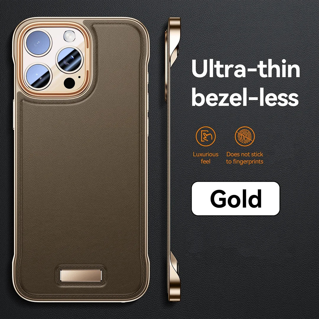 Luxury Leather Frameless Phone Case