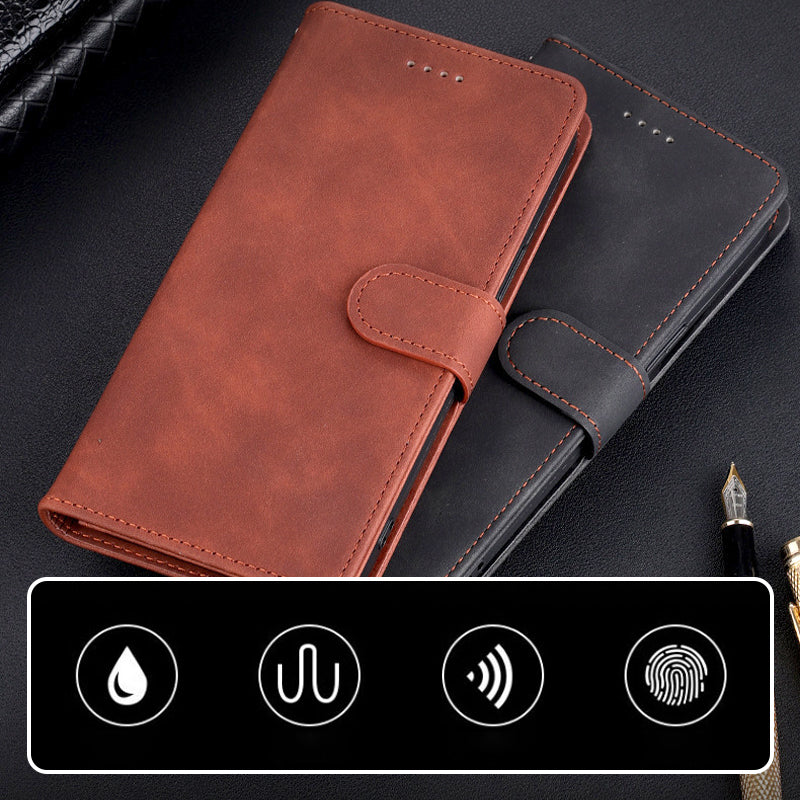 PU Leather Flip Wallet Phone Case for iPhone15/14/13/12