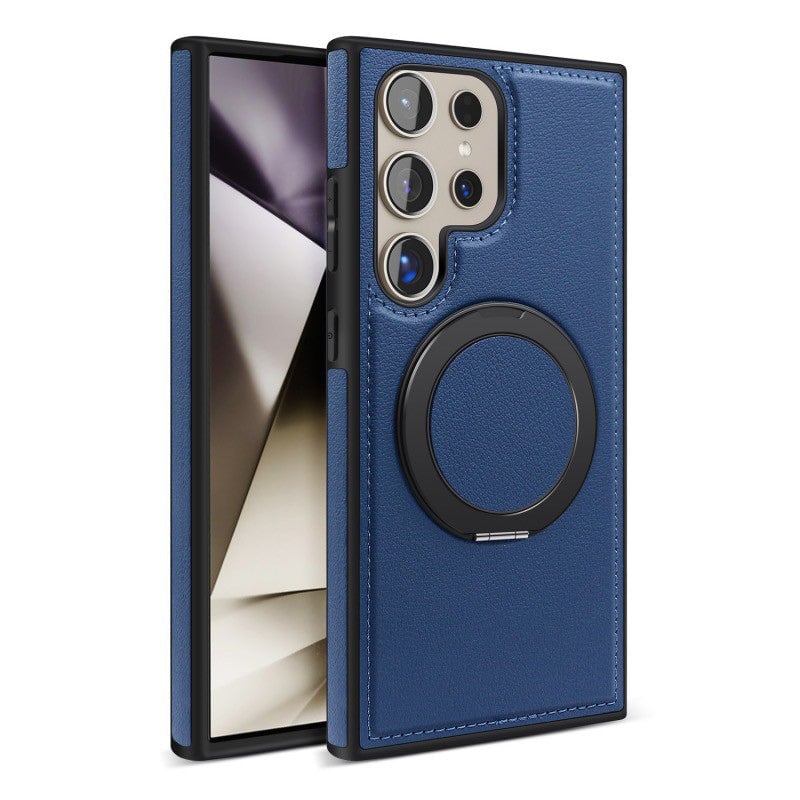 Samsung Magsafe Series | Swivel Stand Leather Case for Samsung S24 S23 S22 Ultra Plus