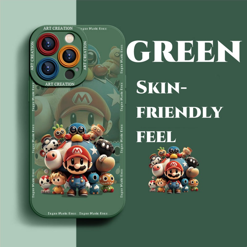 New silicone anti-fall all-inclusive Mario phone case BUY 1 GET 1 FREE