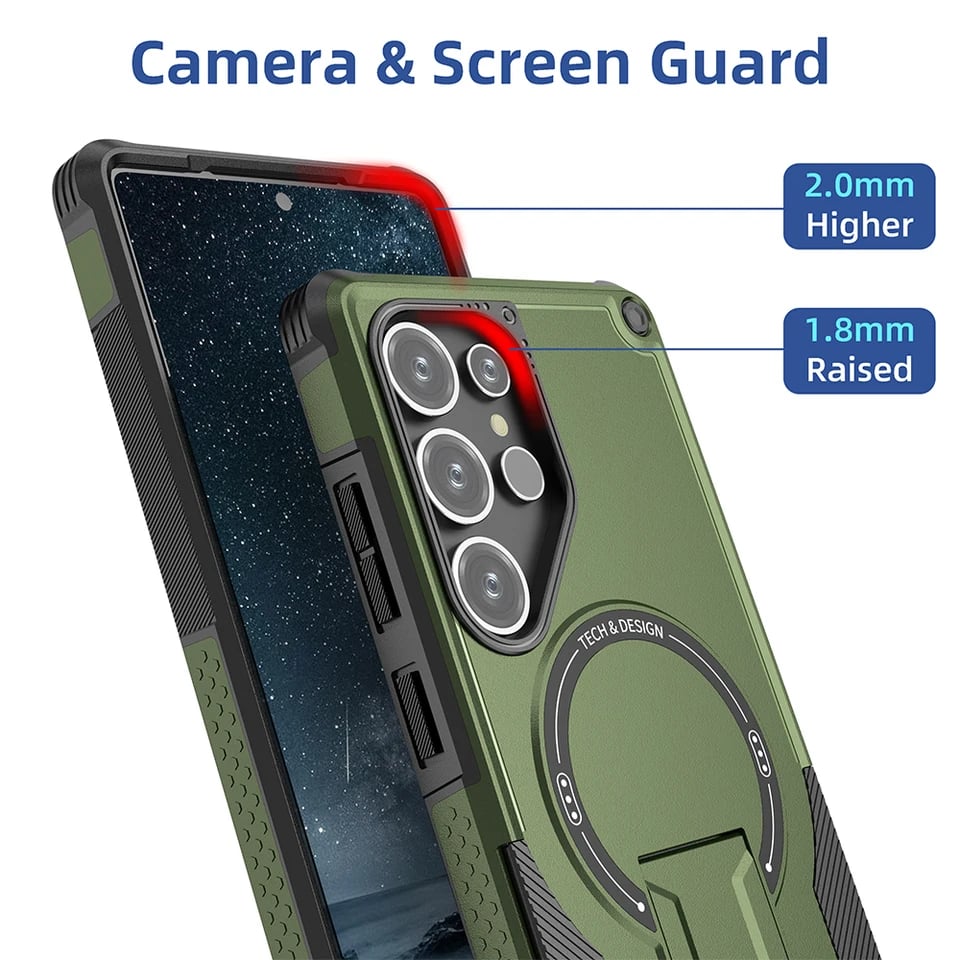 Cool Mecha For Magsafe Magnetic Stand Invisible Support Phone Case