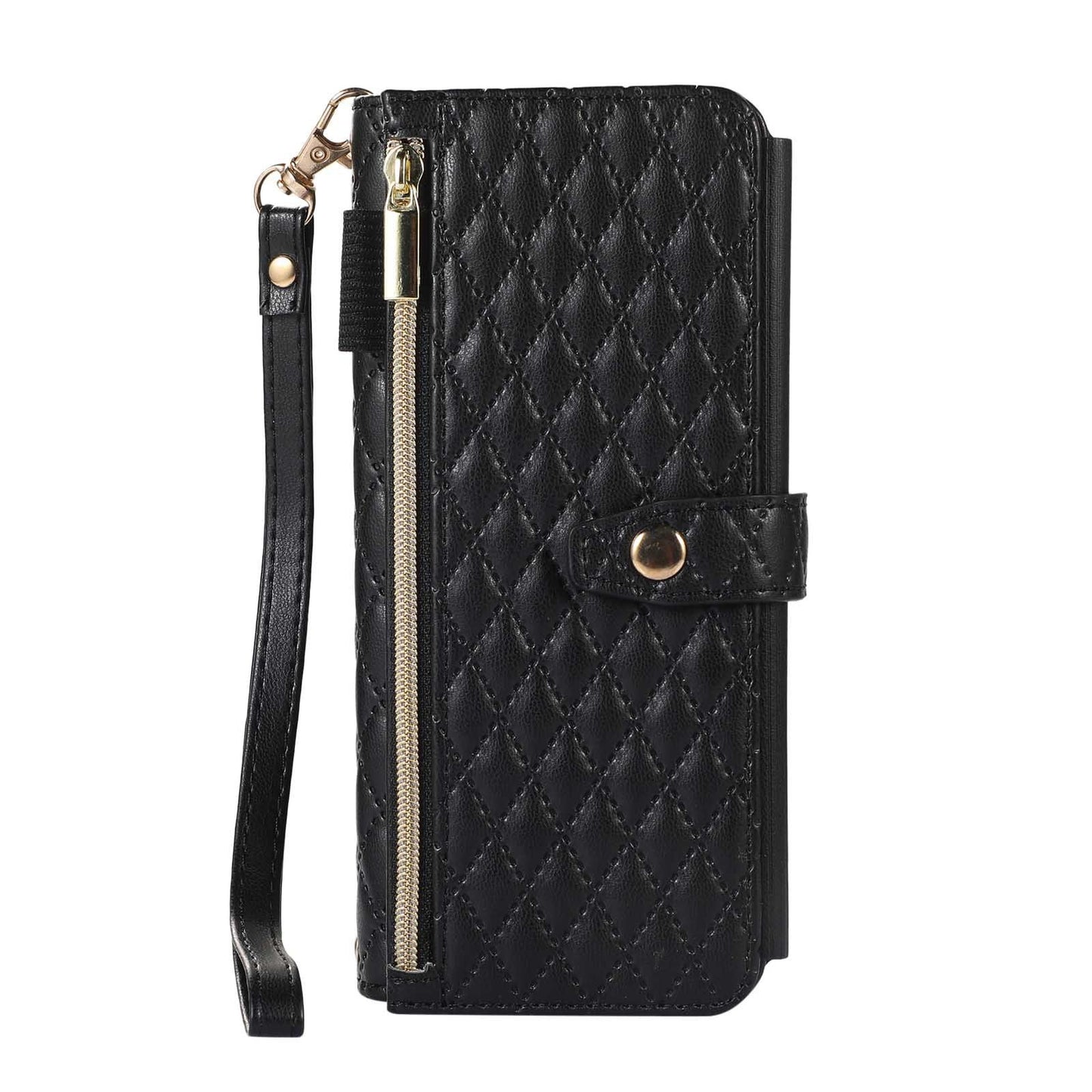 Lanyard Crossbody Rhombic Flip Wallet Case For Samsung Galaxy Z Fold4 Fold3 5G