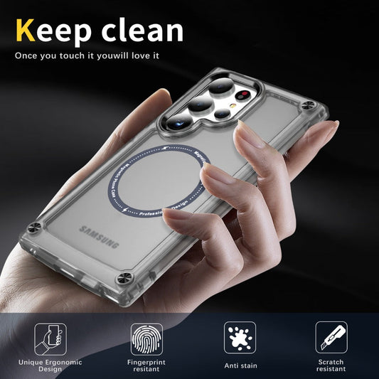 Translucent Hybrid Armor Shockproof Case For Samsung