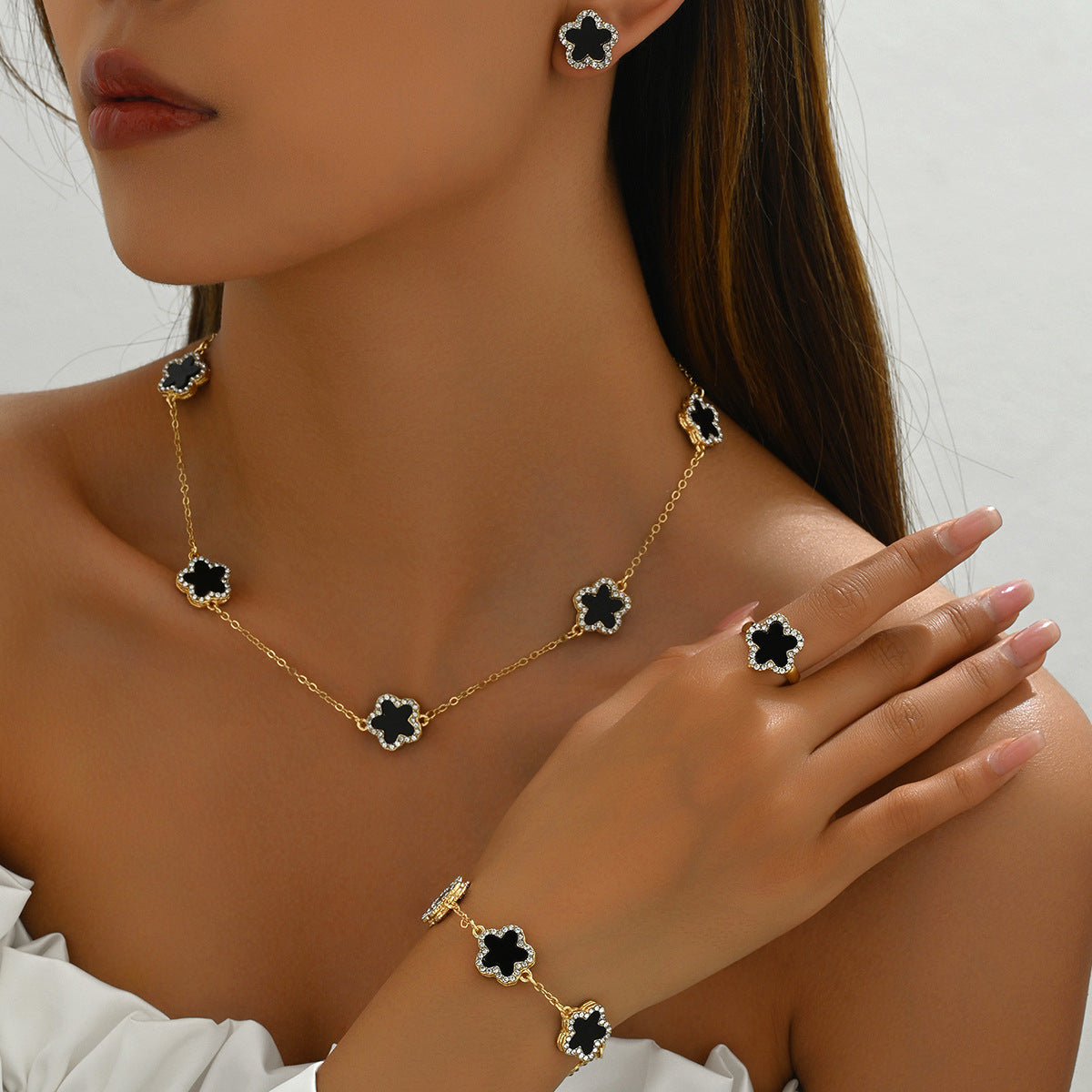 Fashion jewelry four-piece set