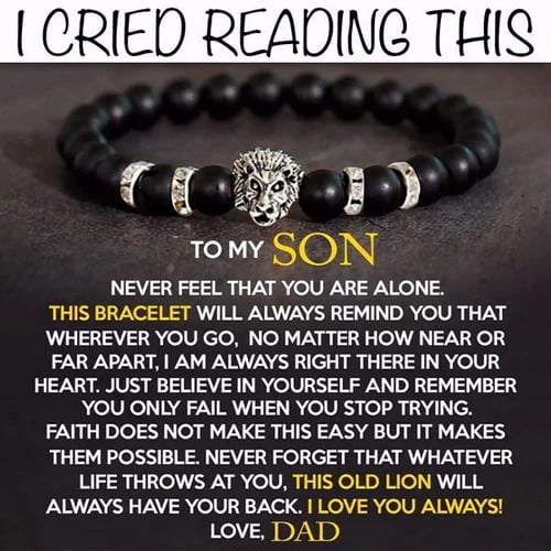 🔥  Promotion 49%OFF 🔥 - Lion Bracelet - Son Dad