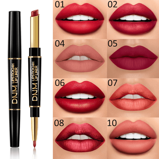 💖Last Day 49% OFF💎$9.99💄2-in-1 Waterproof Lipstick Lip Liner