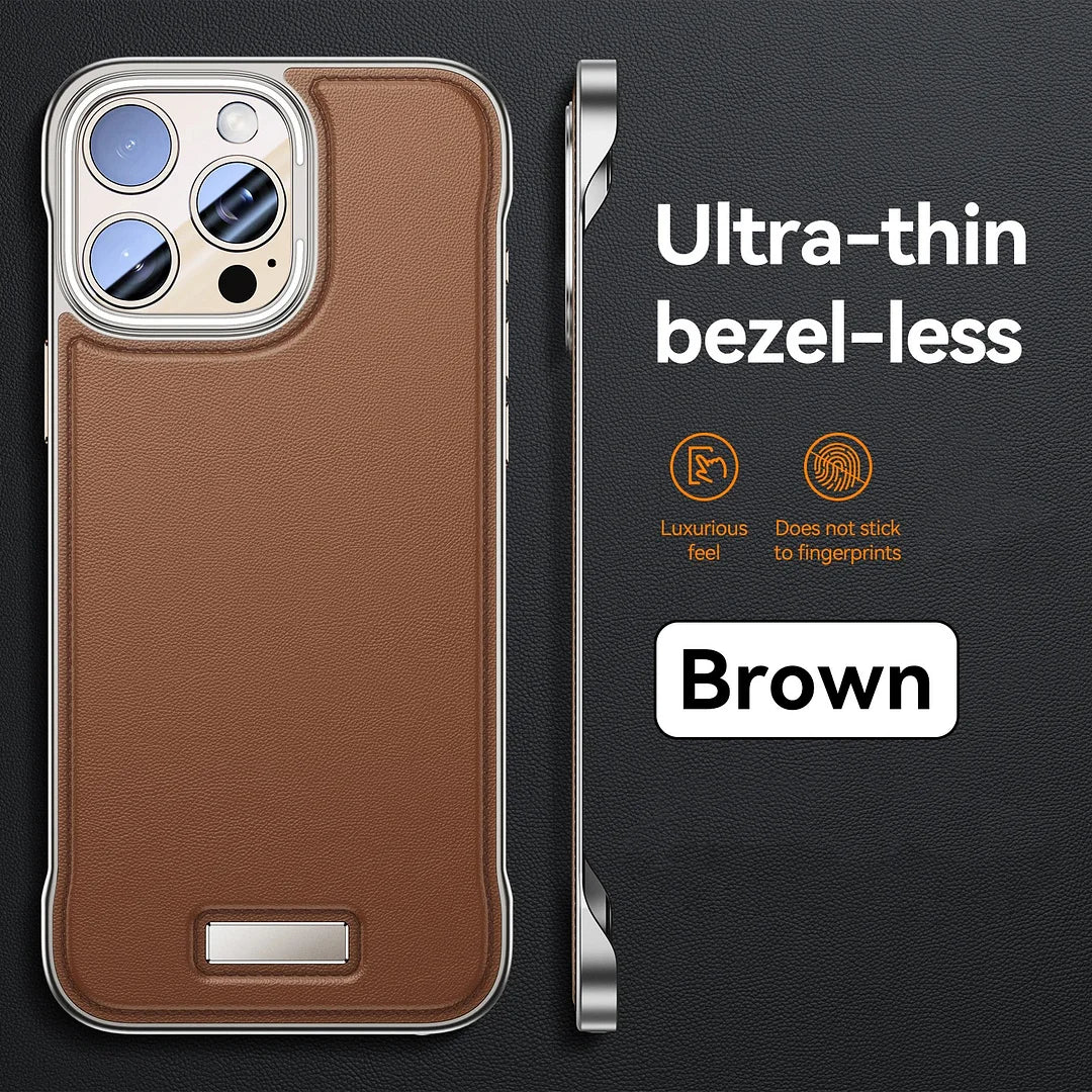 Luxury Leather Frameless Phone Case