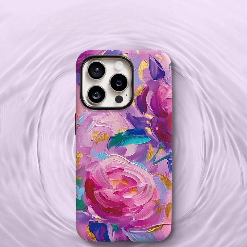Colorful Rose Phone Case For iPhone
