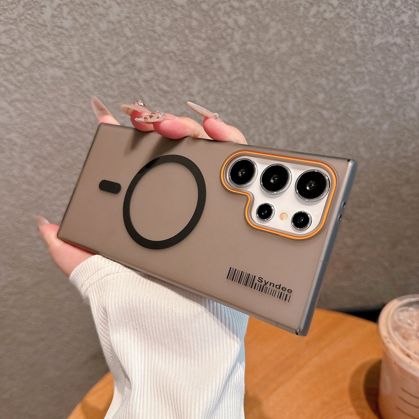 Skin-like Frosted Semi-permeable Magnetic Phone Case For Samsung