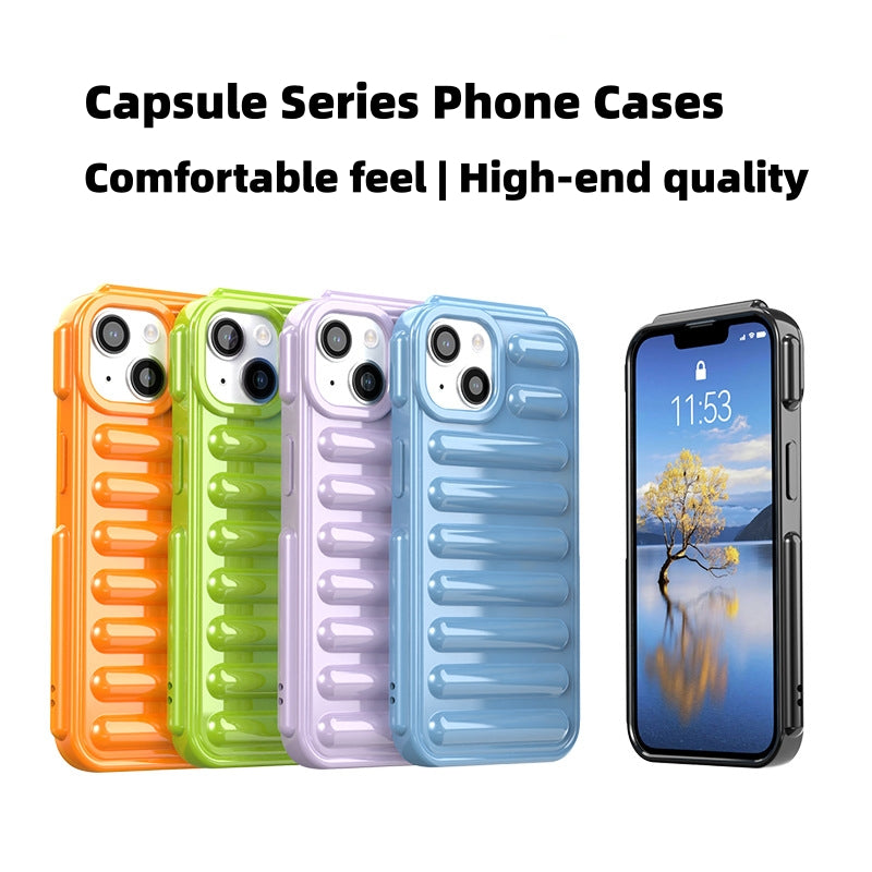 2024 new capsule TPU anti-fall mobile phone case