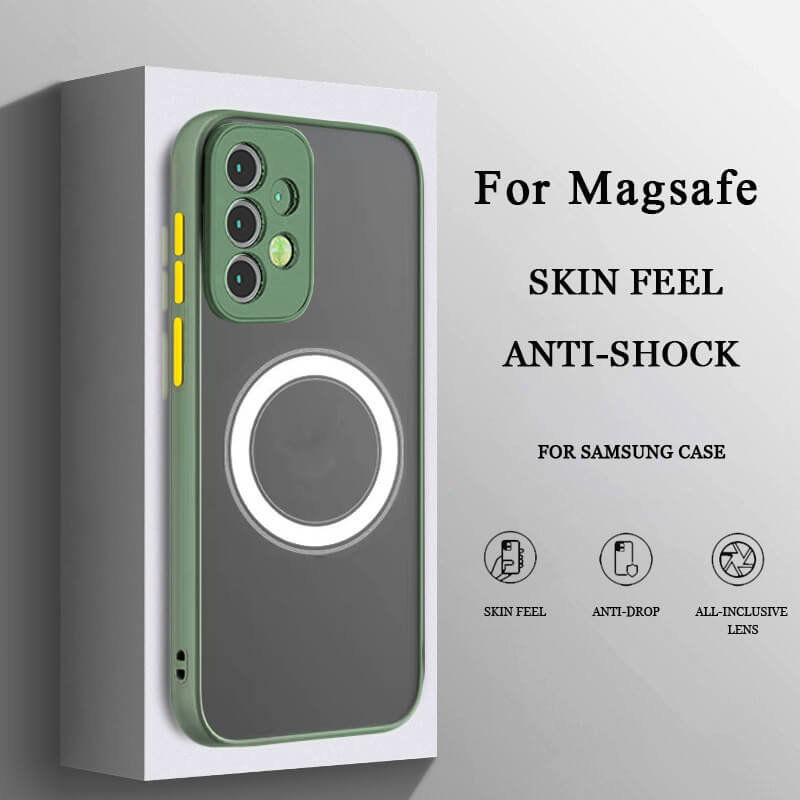 Translucent magnetic shockproof case for Samsung  S24 Series and S23FE