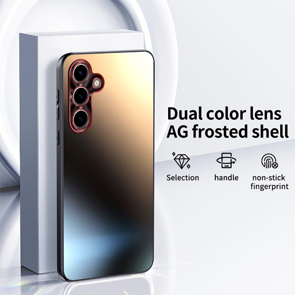 Newest Dual Color Lens AG Frosted Shell Phone Case For Samsung Galaxy