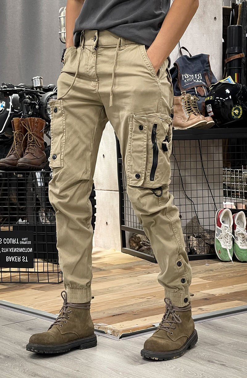 🔥Men's Tactical Cargo Pants🔥– Elastic, Multi-Pocket Joggers