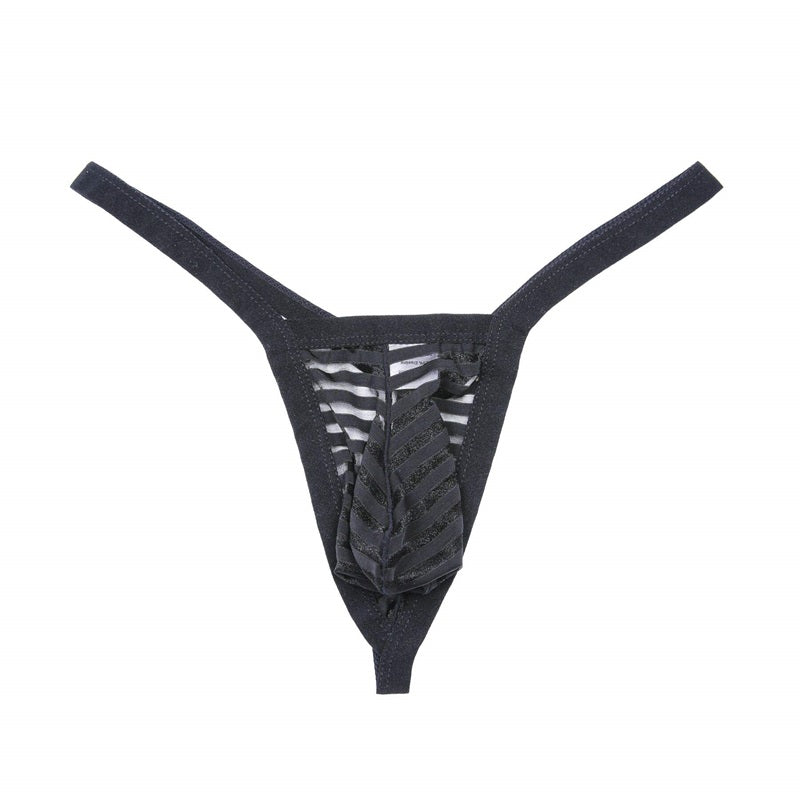 Men's See-Through Thong G-String Underwear, Men's Hot T-back Thong G-String Undie, No Visible Lines.