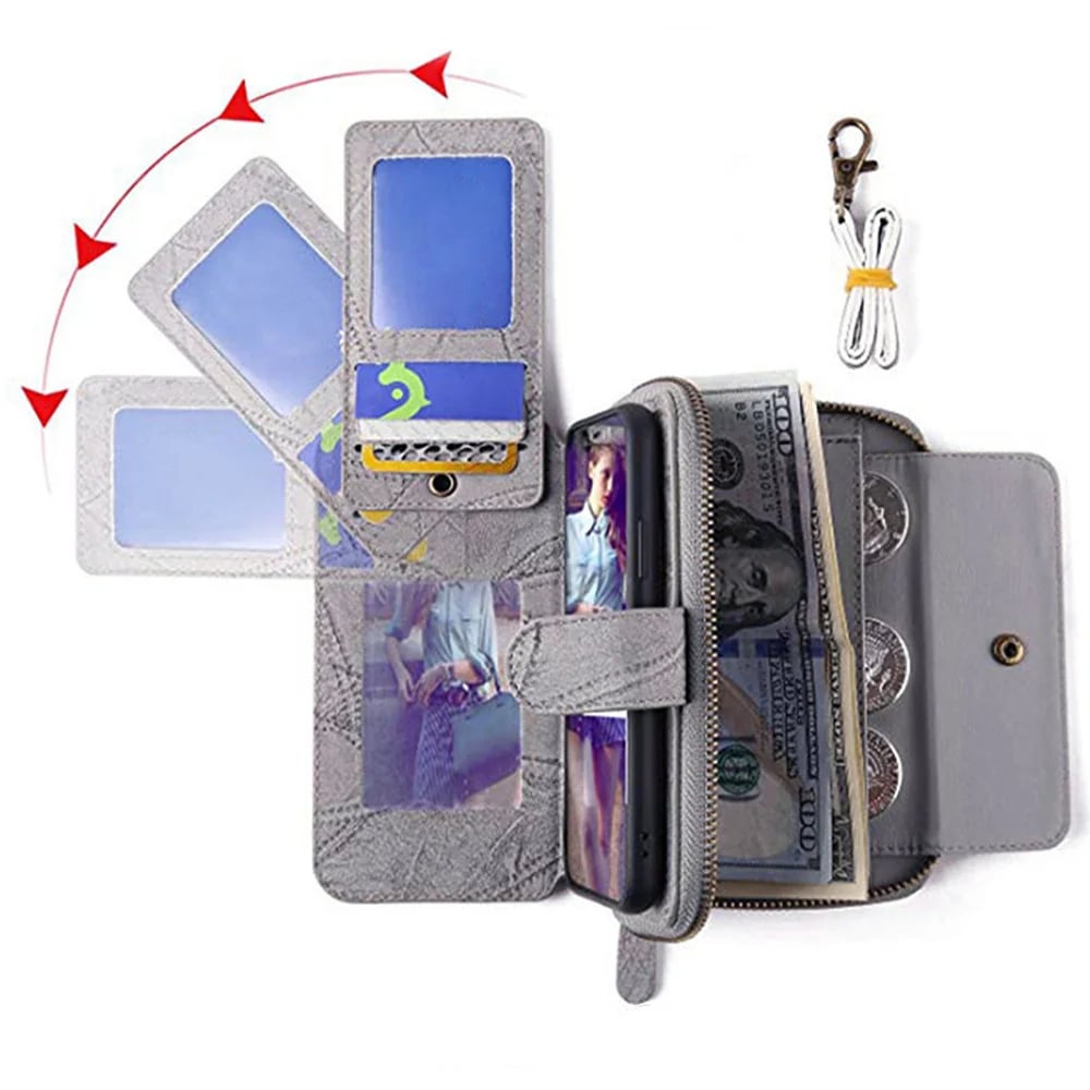 Large Capacity Wallet Type PU Leather Phone Case For Samsung S / Note Series