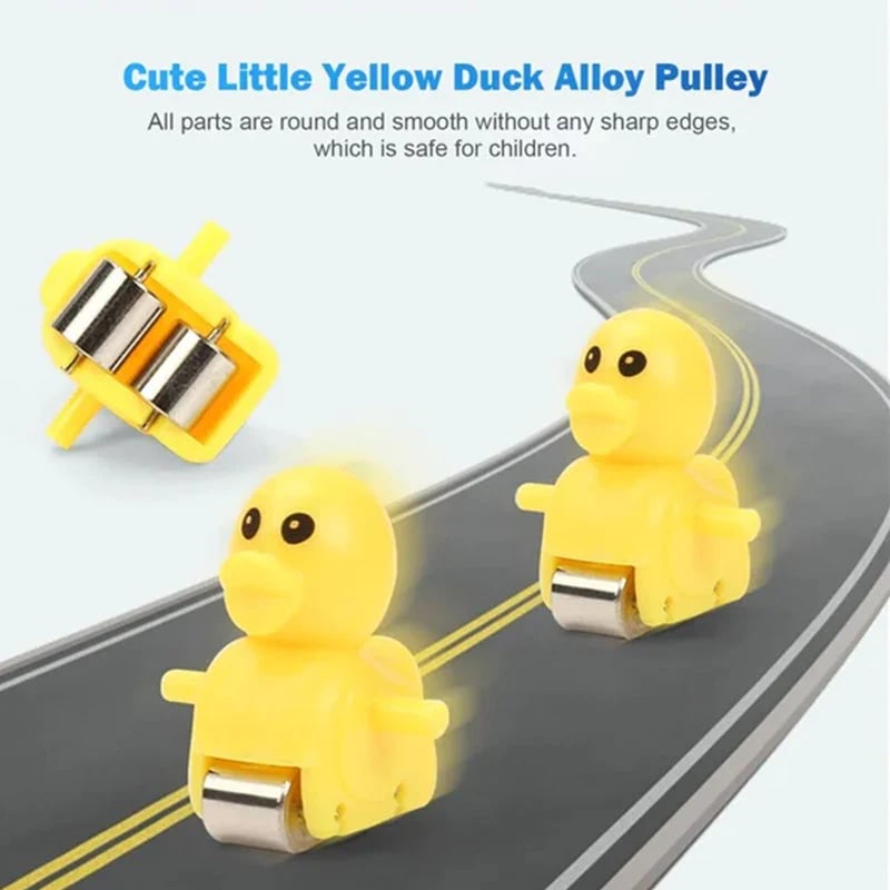 🦆Electric duck slide track with lights and music🦆