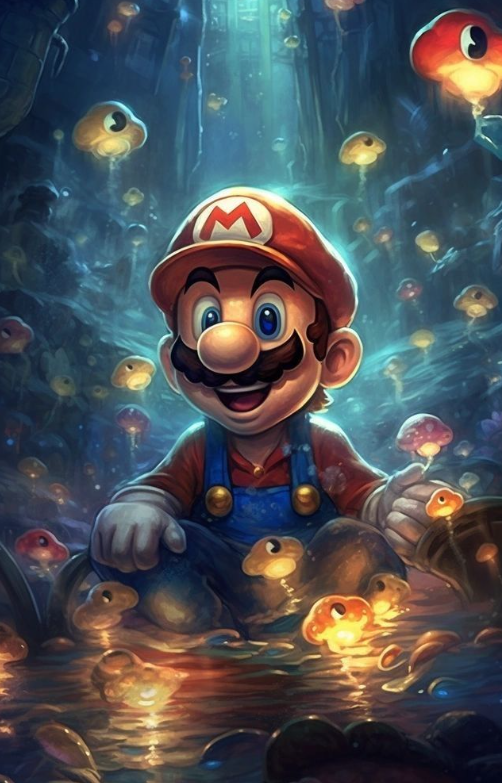 Car center pillar sticker(2PCS)-Mario-XC121