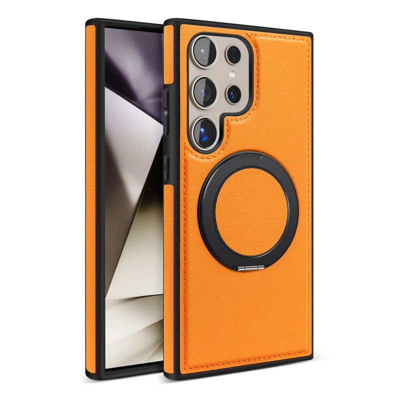 Samsung Magsafe Series | Swivel Stand Leather Case for Samsung S24 S23 S22 Ultra Plus