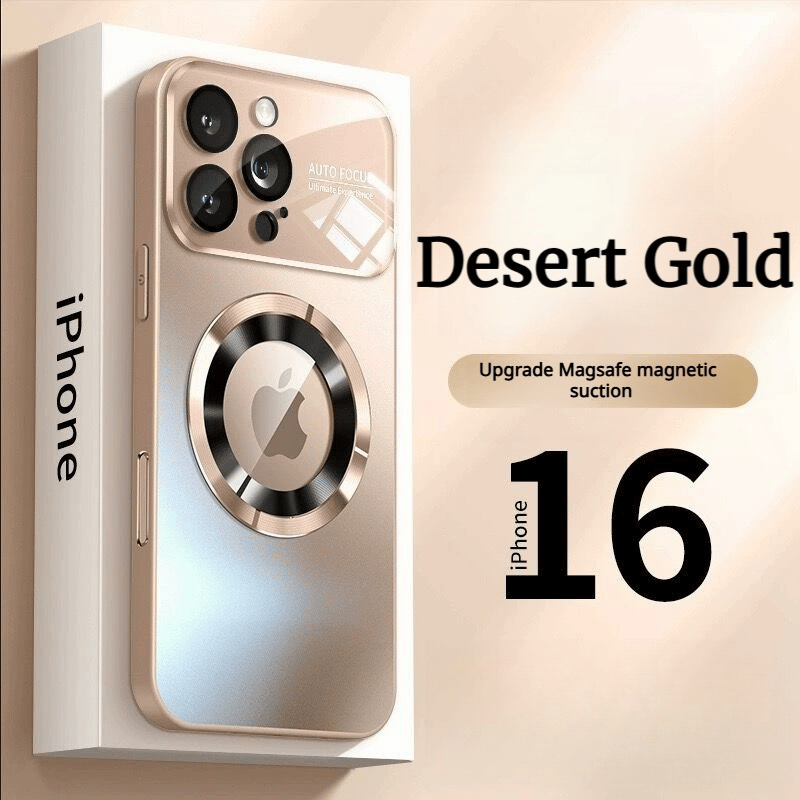 AG frosted glass large window missing label magnetic shell is suitable for Apple 16/15/14/13 series