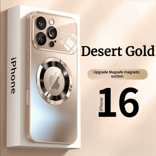 AG frosted glass large window missing label magnetic shell is suitable for Apple 16/15/14/13 series