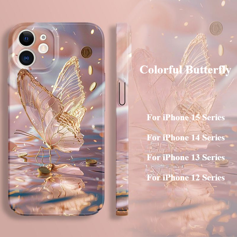 Colorful Butterfly Phone Case For iPhone