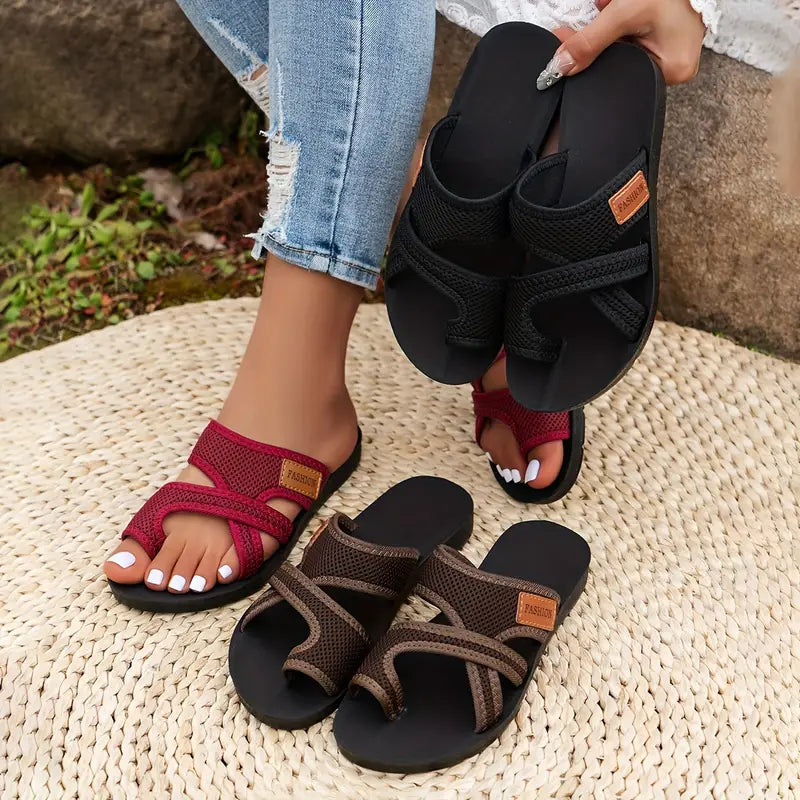 🔥Summer Sizzler Sale 49%✨2024 Women's Hollow Mesh Slide Sandals