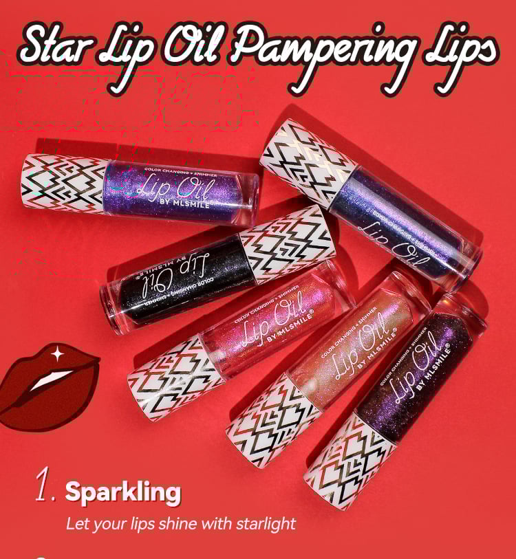 💝MLSMILE Pearlescent Color Changing Lip Gloss
