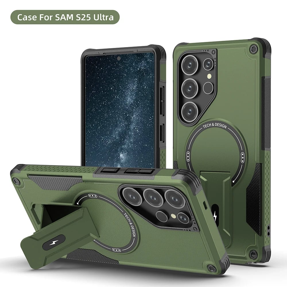 Cool Mecha For Magsafe Magnetic Stand Invisible Support Phone Case