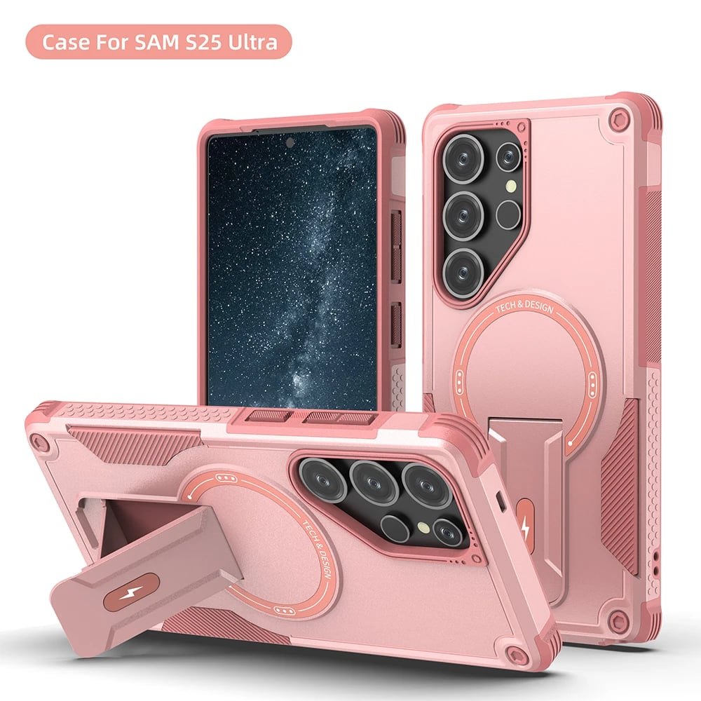 Cool Mecha For Magsafe Magnetic Stand Invisible Support Phone Case