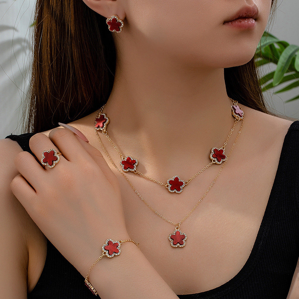 Fashion jewelry four-piece set