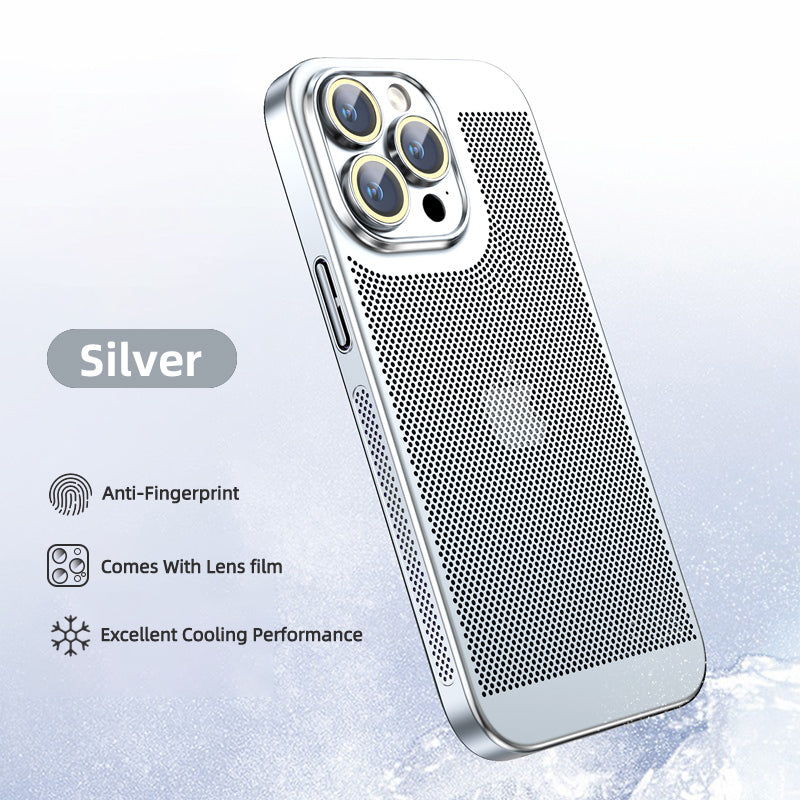 Advanced Apple electroplated heat dissipation cold feel protective case