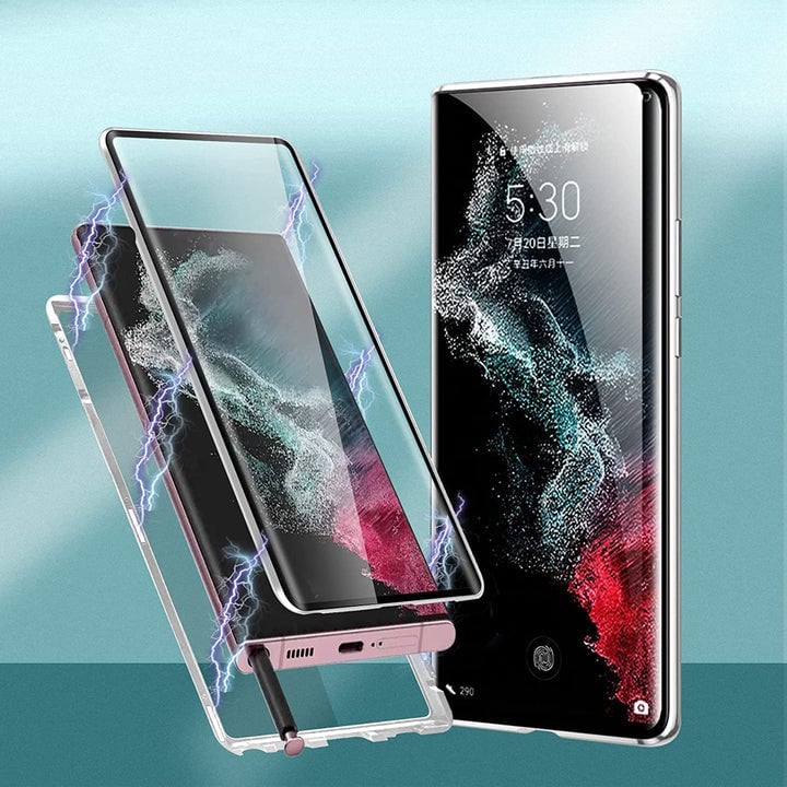 Magnetic Tempered Glass Double Sided Phone Case