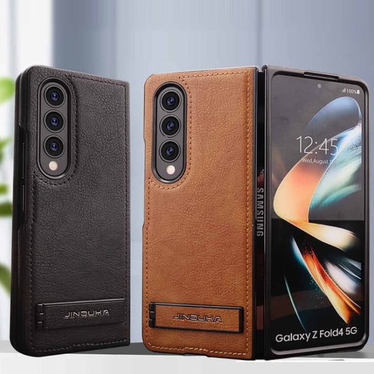 Magnetic Business Bracket Leather Stand Case For Galaxy Z Fold3/4/5/6